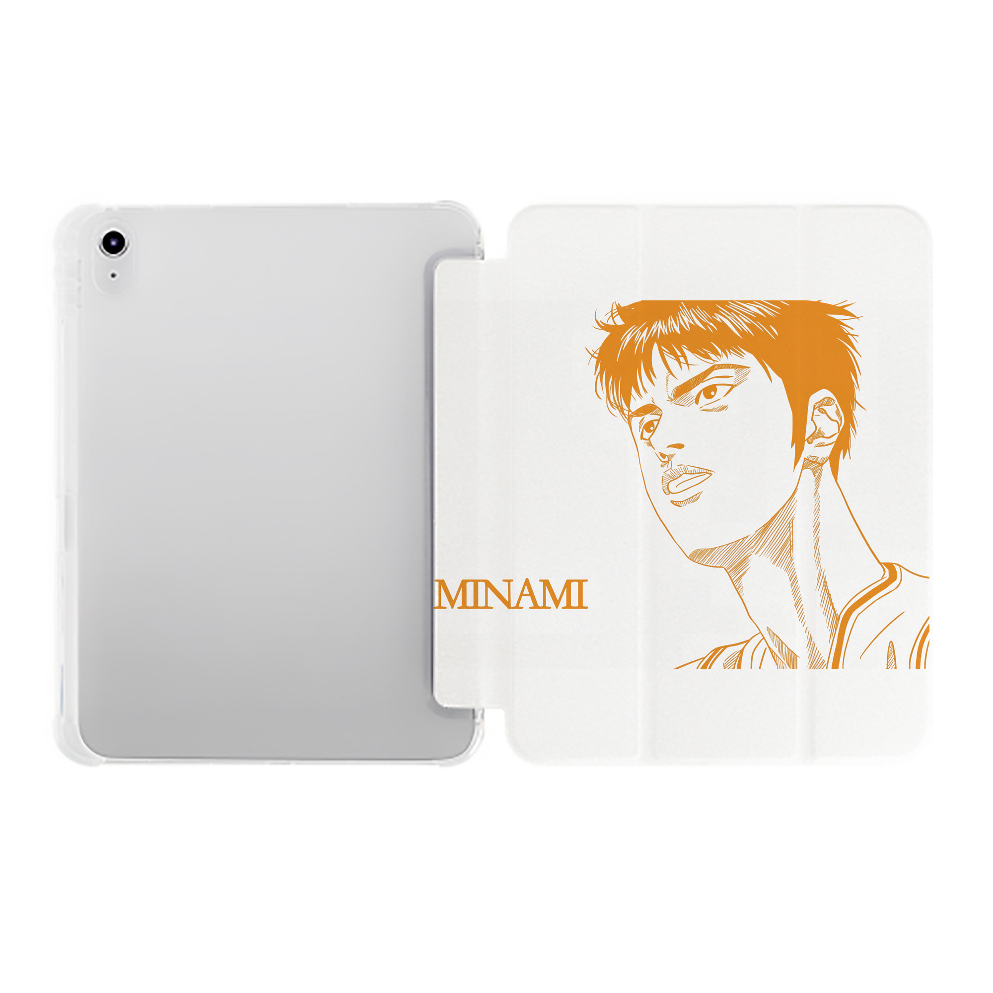 （画像用） SLAM DUNK／スラムダンク IPad ケース ペン収納付き 三つ折りスタンド PUレザー×シリコン 対応機種9.5/10.5/10.9インチ